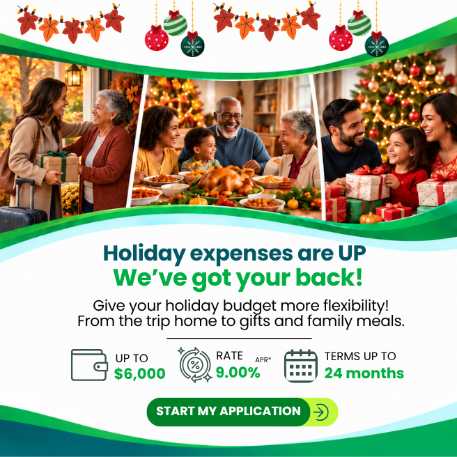 holiday expenses are up and we've got your back  up to 6000 dollars at 9 percent apr terms up tp 24 months click to apply for a holiday loan
