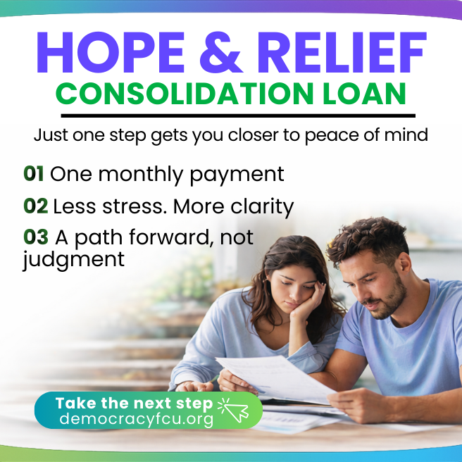 Hope & Relied consolidation loan click to learn more and apply