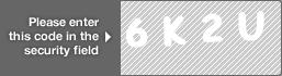 captcha code for visual authentication  number 6 letter K number 2 letter U