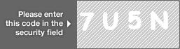 captcha code for visual authentication  number 7 letter U number 5 letter N