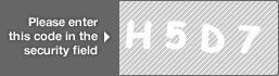 captcha code for visual authentication  letter H number 5 letter D number 7