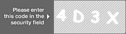 captcha code for visual authentication  number 4 letter D number 3 letter X