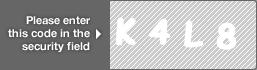 captcha code for visual authentication  letter K number 4 letter L number 8