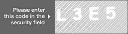 captcha code for visual authentication  letter L number 3 letter E number 5