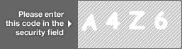 captcha code for visual authentication  letter A number 4 letter Z number 6