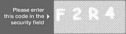 captcha code for visual authentication  letter F number 2 letter R number 4