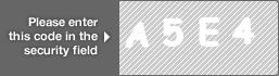 captcha code for visual authentication  letter A number 5 letter E number 4