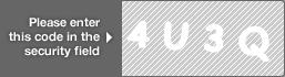 captcha code for visual authentication  number 4 letter U number 3 letter Q