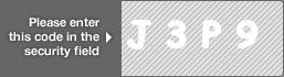 captcha code for visual authentication  letter J number 3 letter P number 9